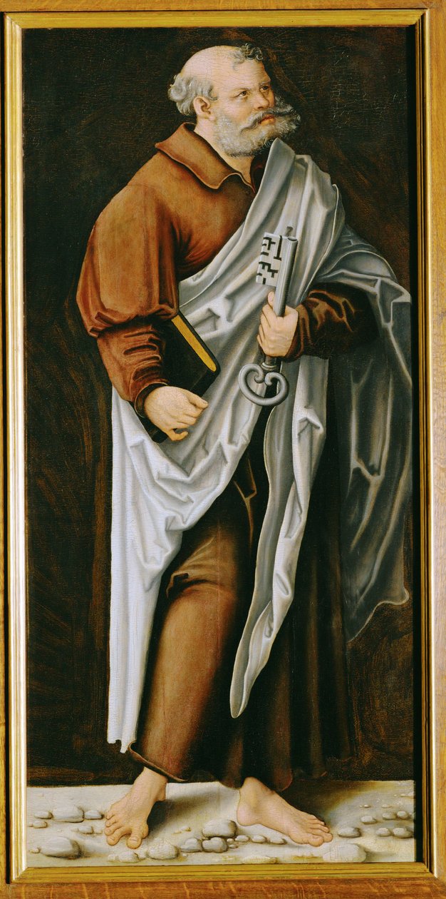 Sint Peter ... door Lucas the Elder Cranach
