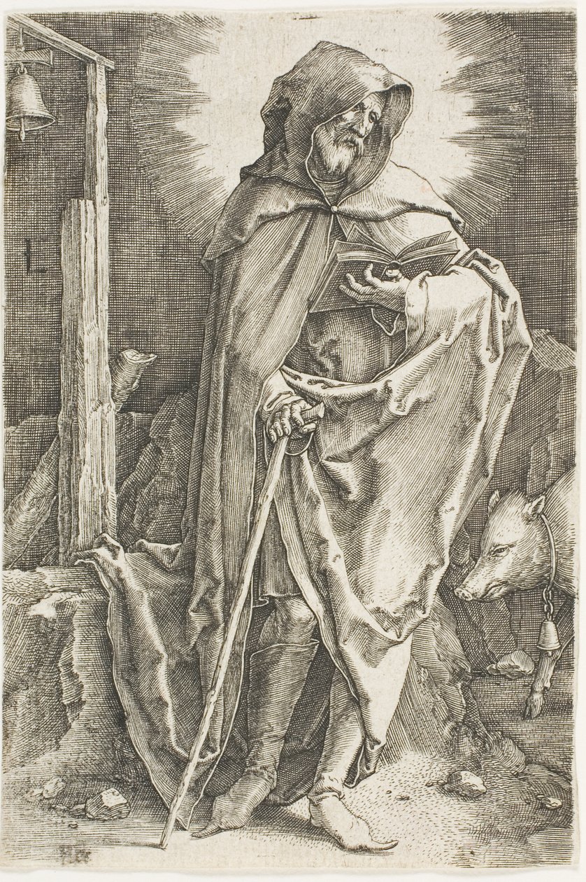 Sint Antonius door Lucas van Leyden
