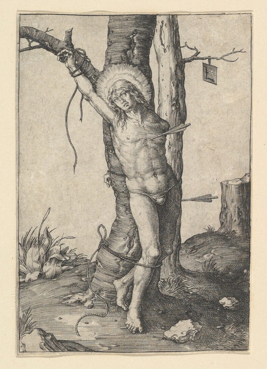 Sint Sebastiaan, ca. 1510 door Lucas van Leyden
