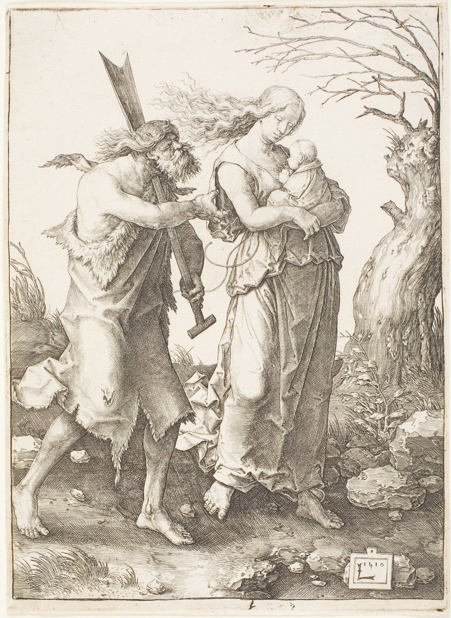 De Verdrijving uit het Paradijs door Lucas van Leyden
