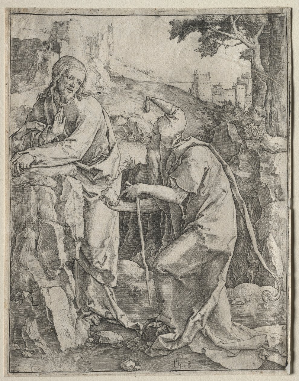 De verzoeking van Christus door Lucas van Leyden
