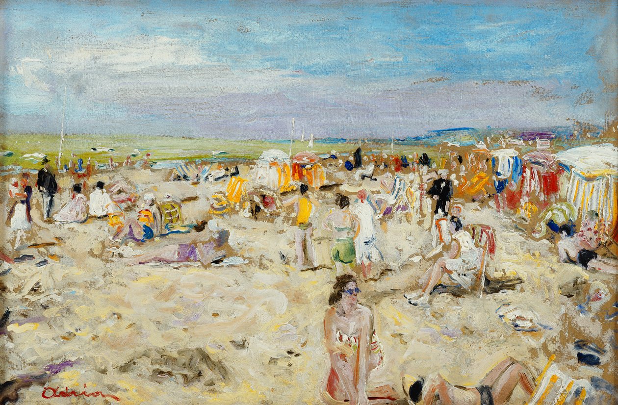Op het Strand door Lucien Adrion
