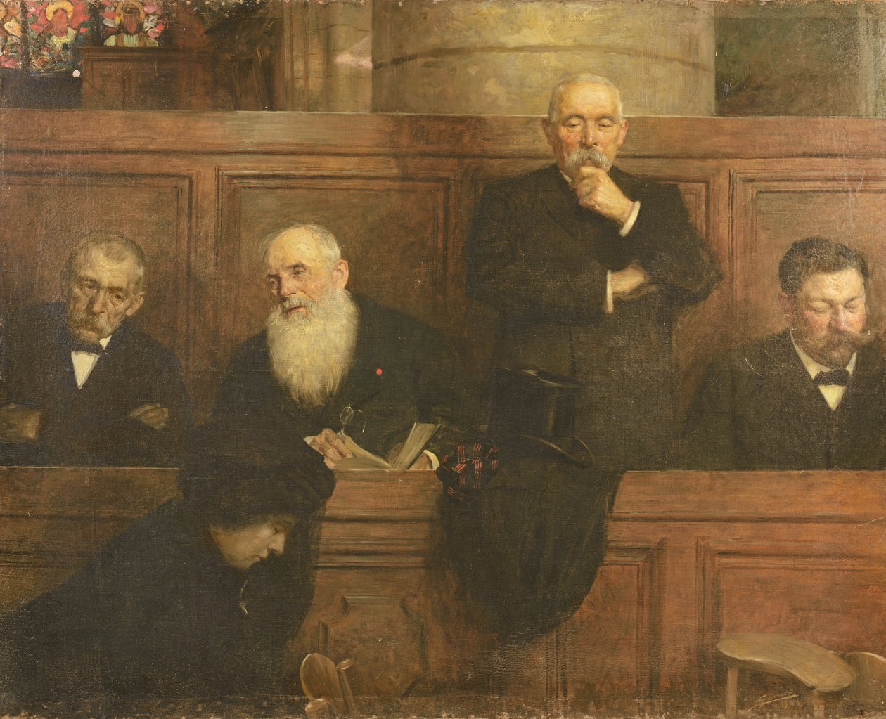De kerkmeesters door Lucien Hector Jonas