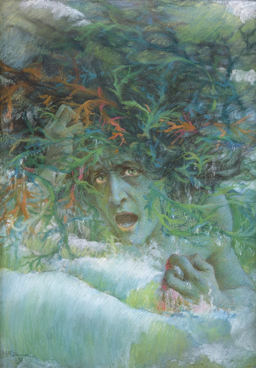 Medusa door Lucien Levy Dhurmer