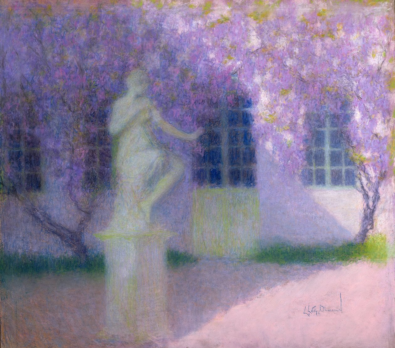 Wisteria, ca. 1922 door Lucien Levy Dhurmer