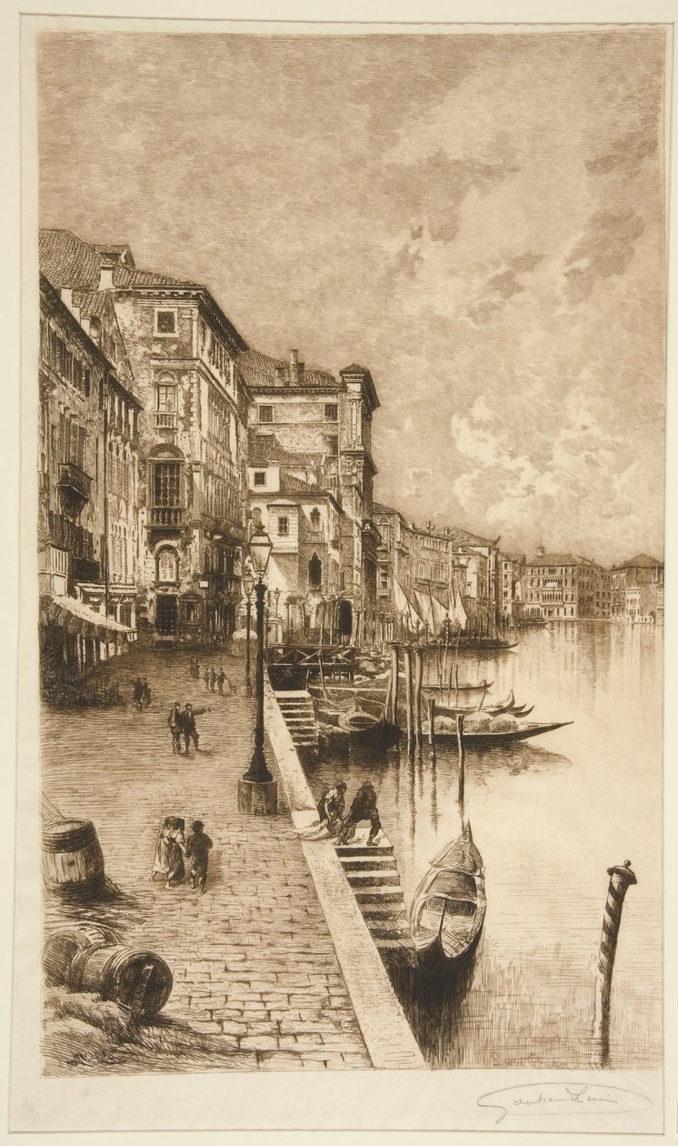 Kade, Venetië door Lucien Marcelin Gautier