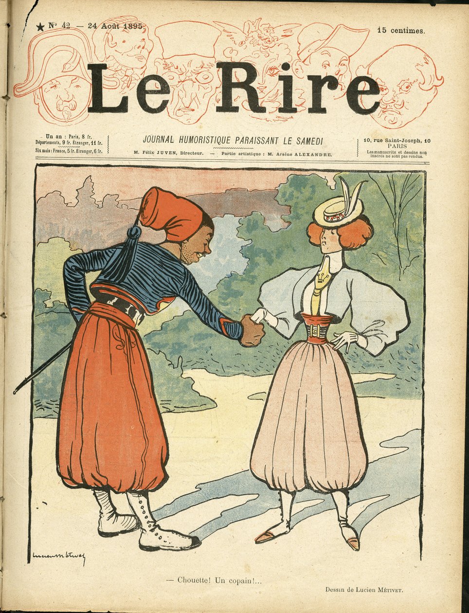 Omslag van "Le Rire" door Lucien Metivet