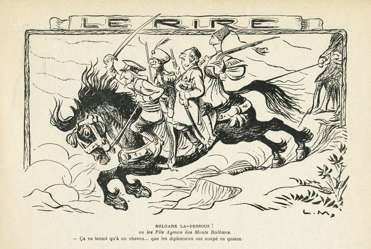Illustratie in Le Rire door Lucien Metivet