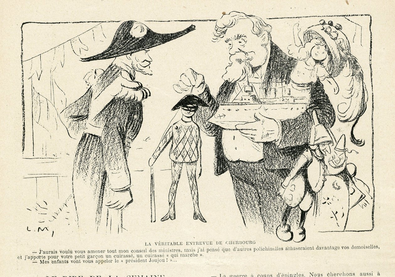 Illustratie in Le Rire door Lucien Metivet