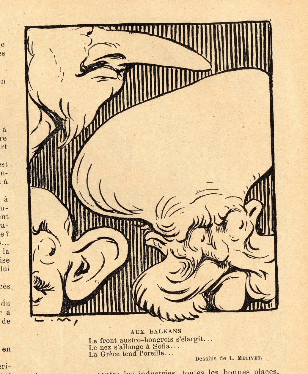 Le Rire rouge, Satirisch in Zwart-Wit door Lucien Metivet