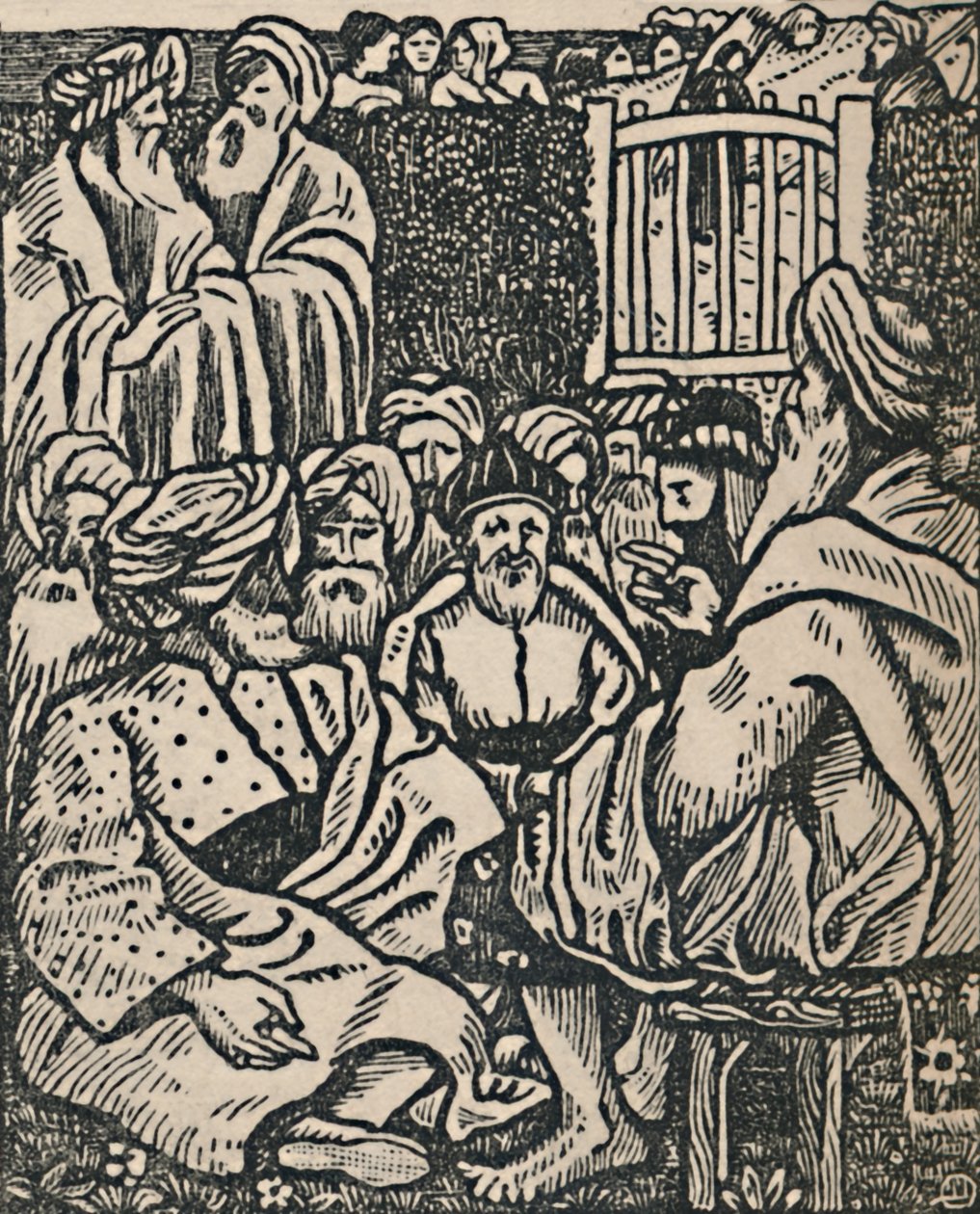 De ontmoeting van de ouderlingen, 1919 door Lucien Pissarro
