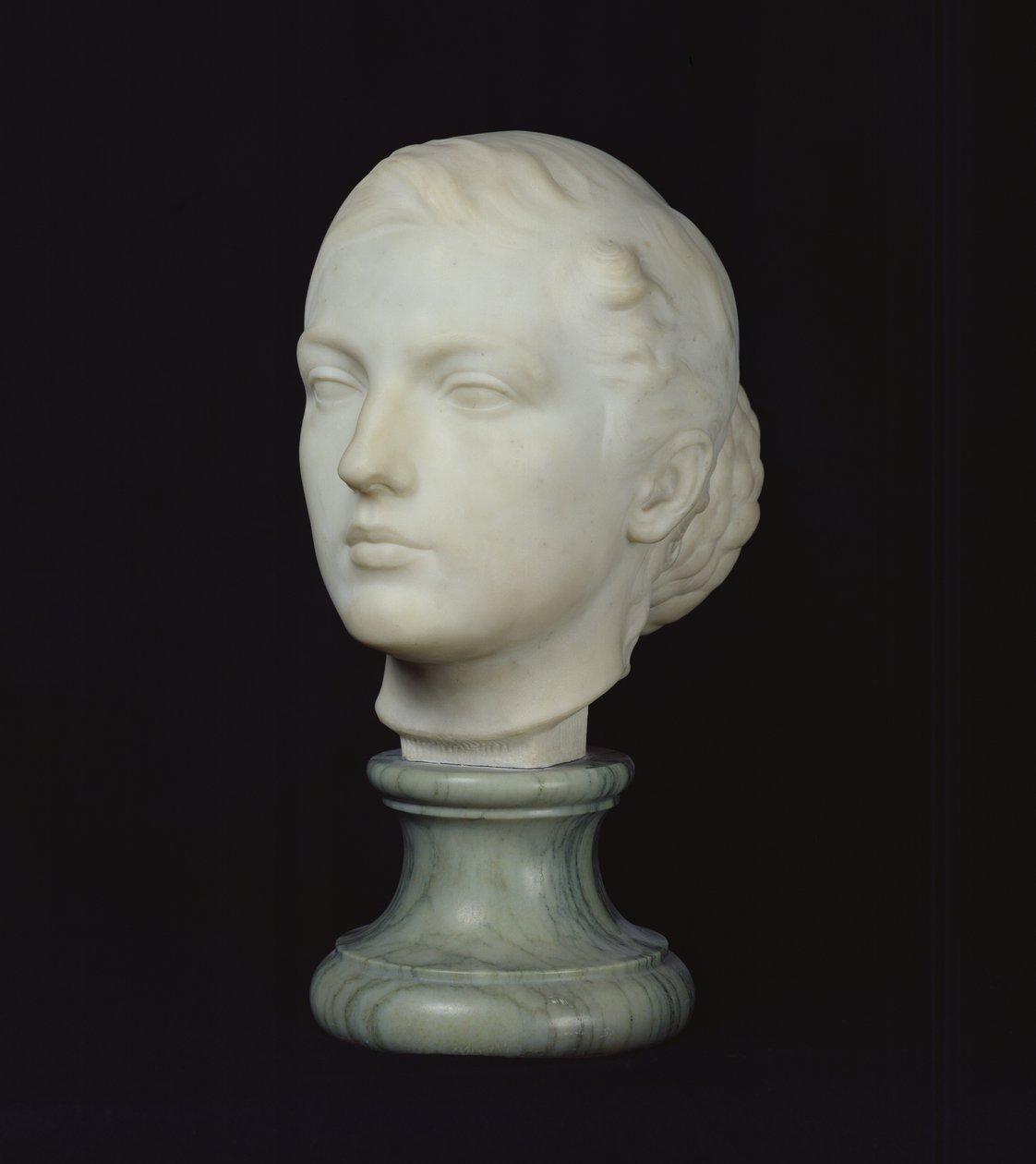 Hoofd van Jane Poupelet (1878-1932) 1897 door Lucien Schnegg