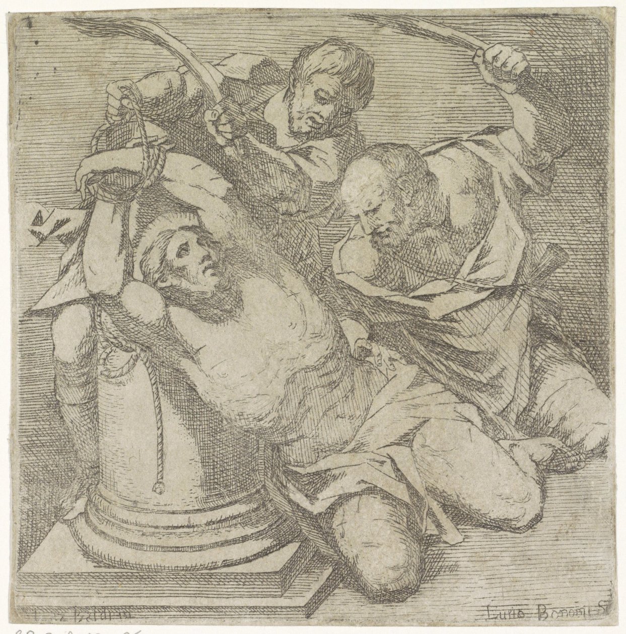 Geseling van Christus door Lucio Bononi