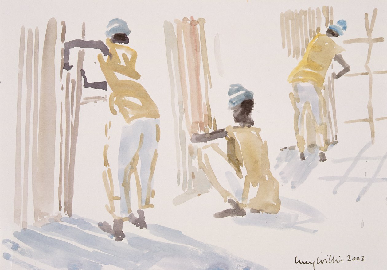 Het bamboehek, Senegal, 2003 door Lucy Willis