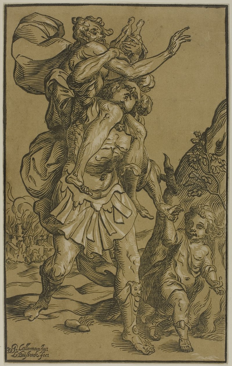 Aeneas en Anchises door Ludolph Büsinck