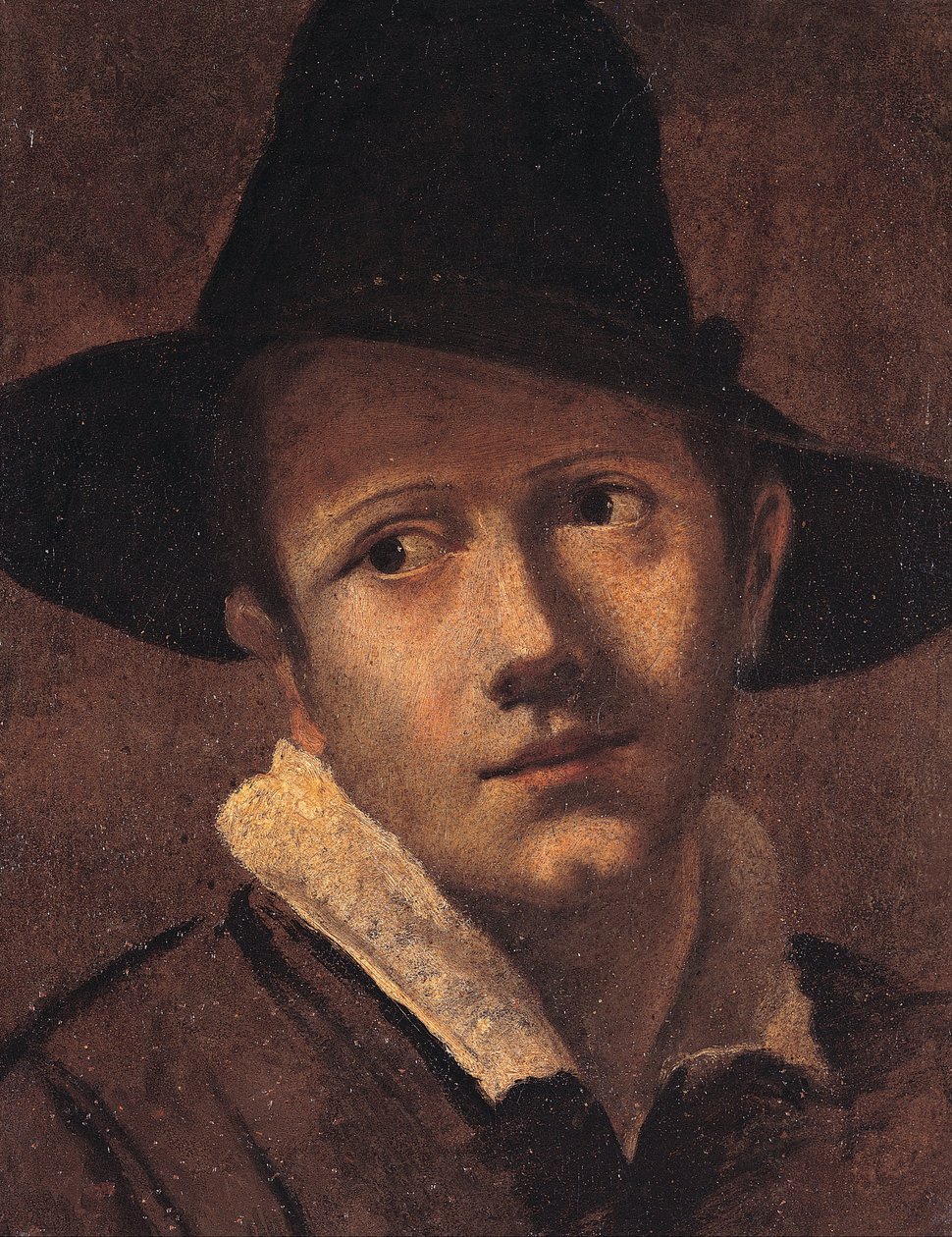 Portret van een jonge man door Ludovico Carracci