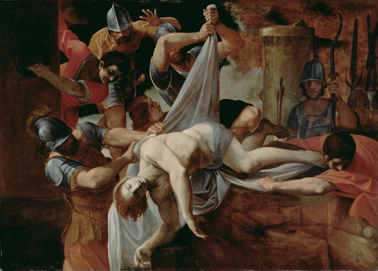 St. Sebastiaan in de Cloaca Maxima gegooid door Ludovico Carracci