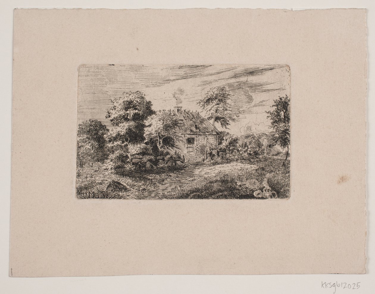 Landschap door Ludvig Messmann