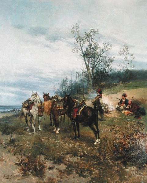 Grazen, c.1890 door Ludwick Gedleck
