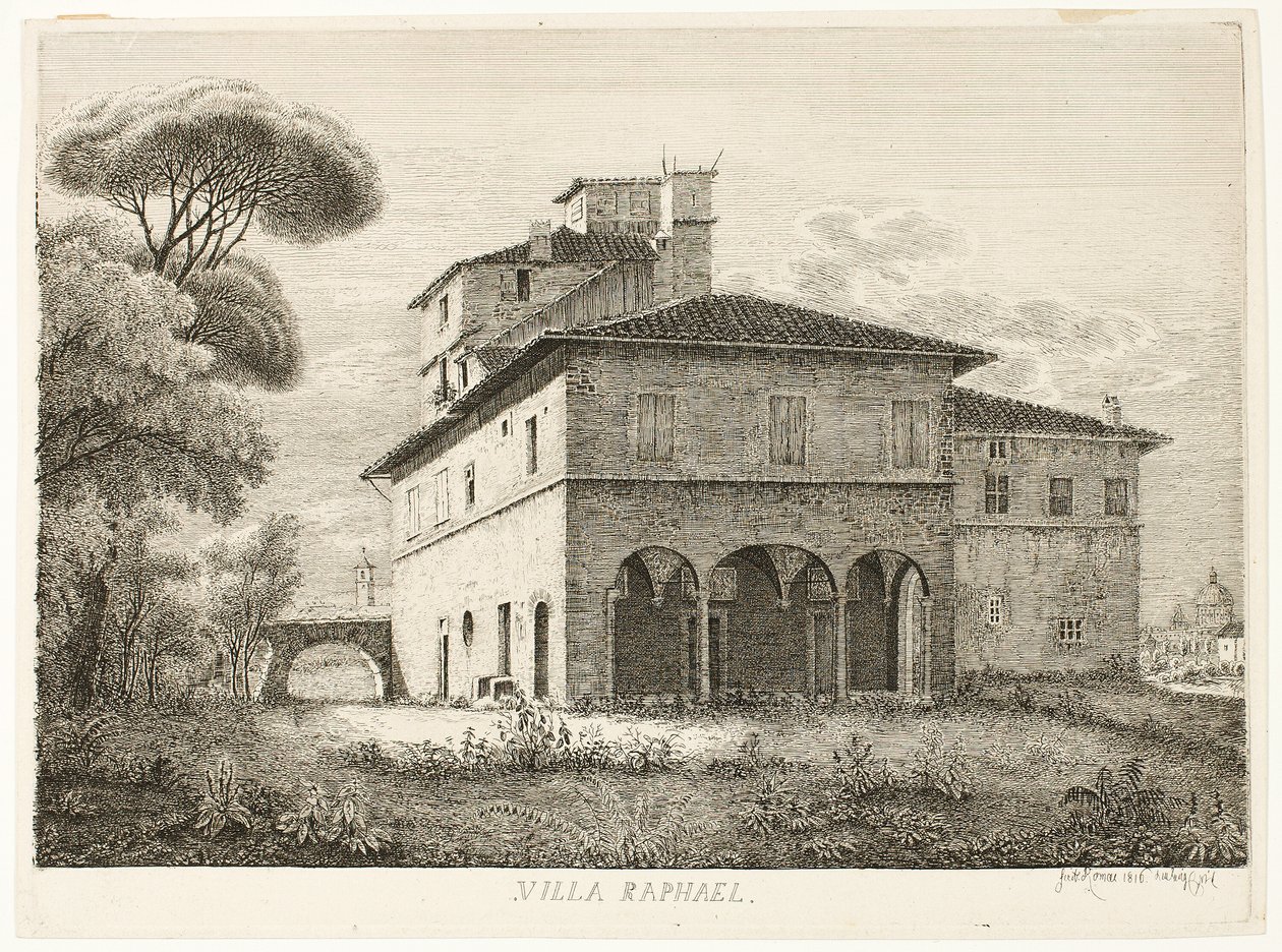 Villa Raphael, Rome door Ludwig Emil Grimm