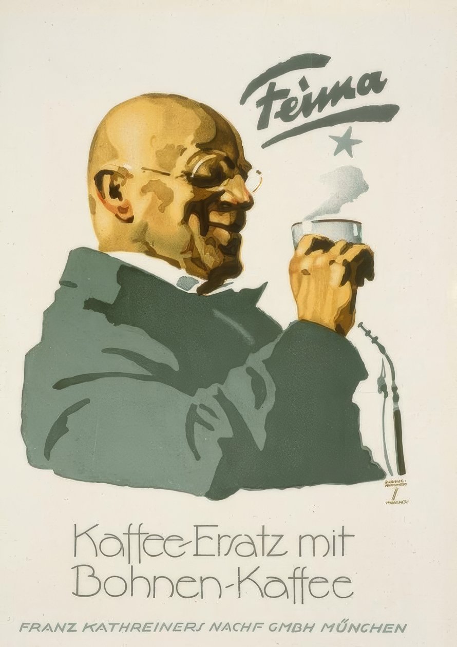 Feima - Koffiesurrogaat met bonenkoffie door Ludwig Hohlwein