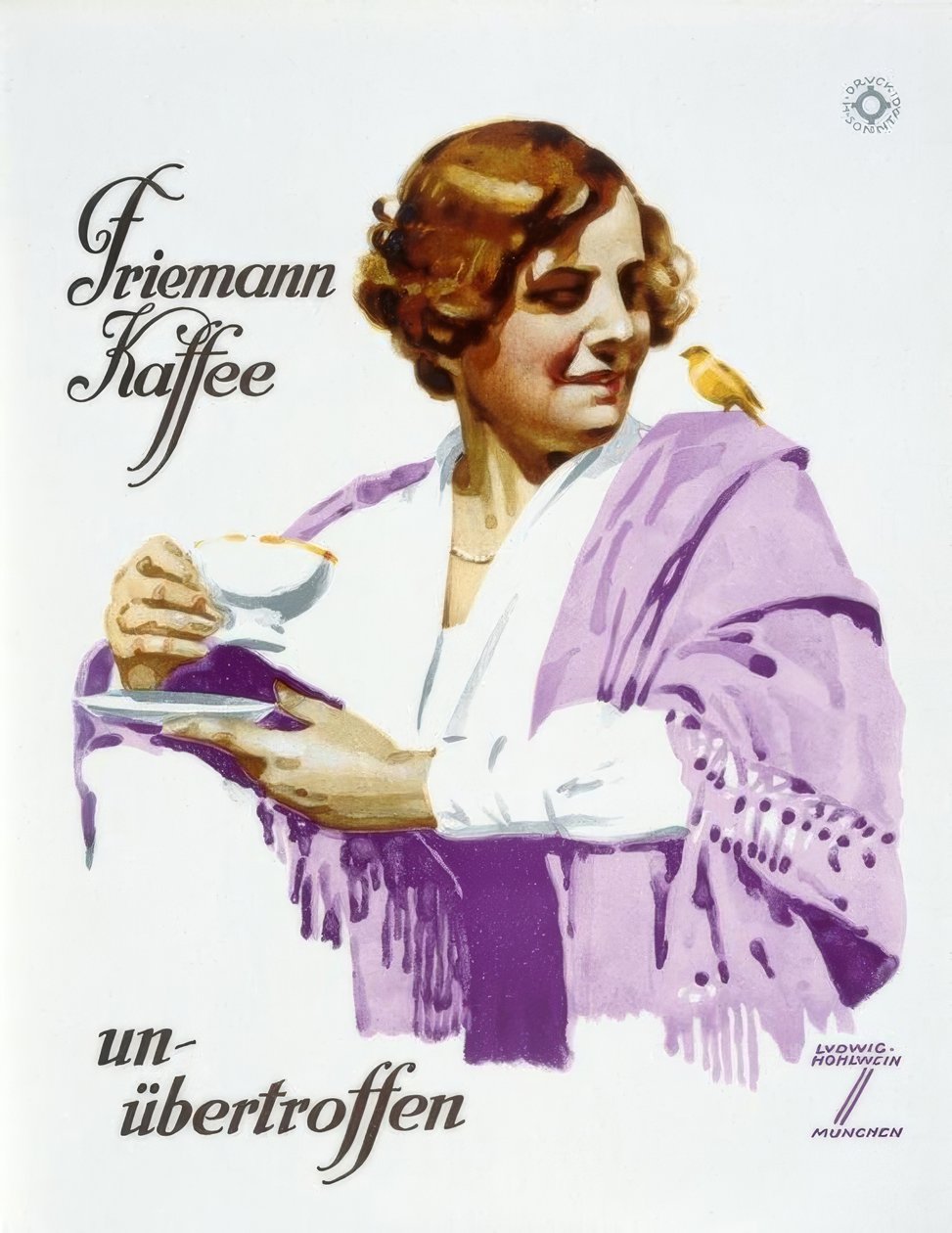 Friemann Koffie - onovertroffen door Ludwig Hohlwein