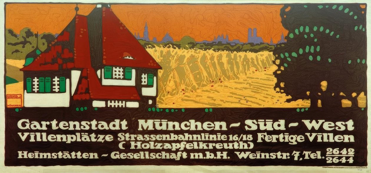 Tuinwijk München-Zuid-West / Villaplaatsen / Tramlijn 16/18 / Voltooide villa