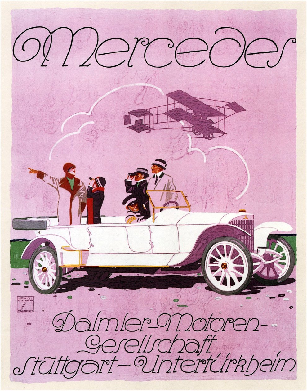 Mercedes, 1914 door Ludwig Hohlwein