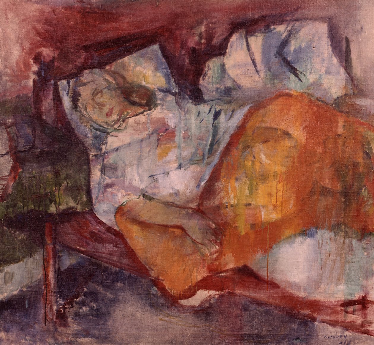 In bed door Ludvik Peter Karsten