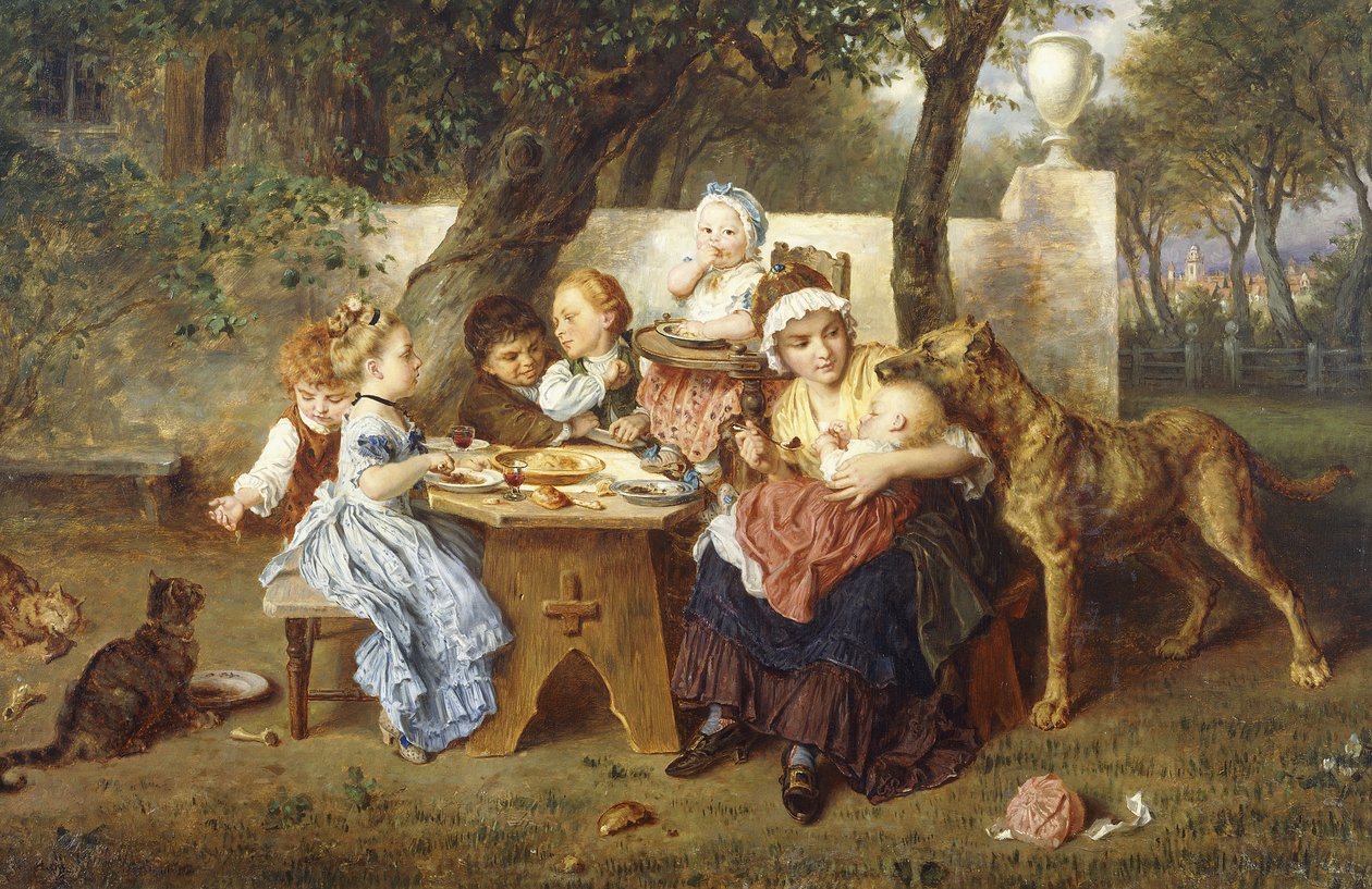 Het Verjaardagsfeest door Ludwig Knaus