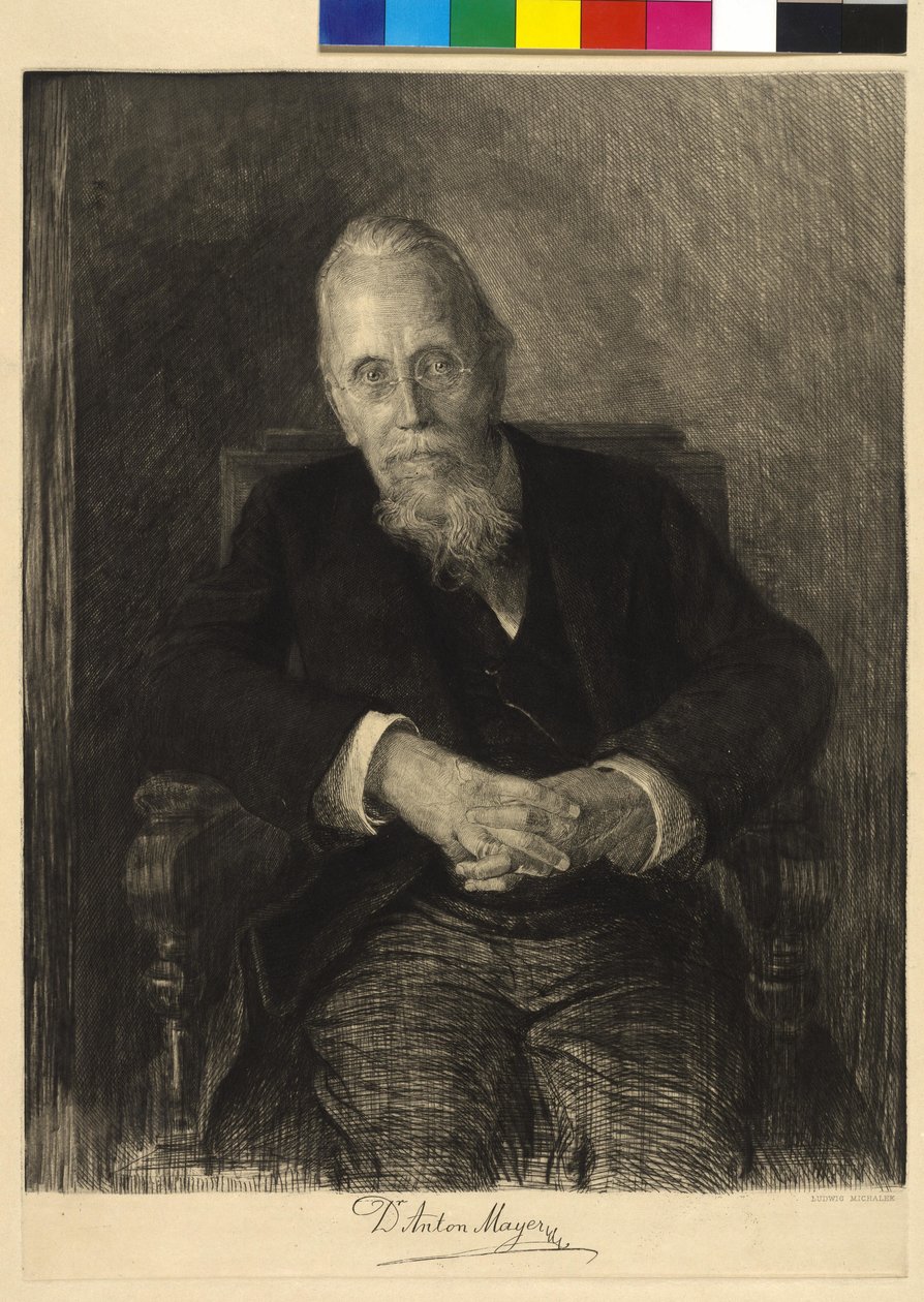 Anton Mayer door Ludwig Michalek