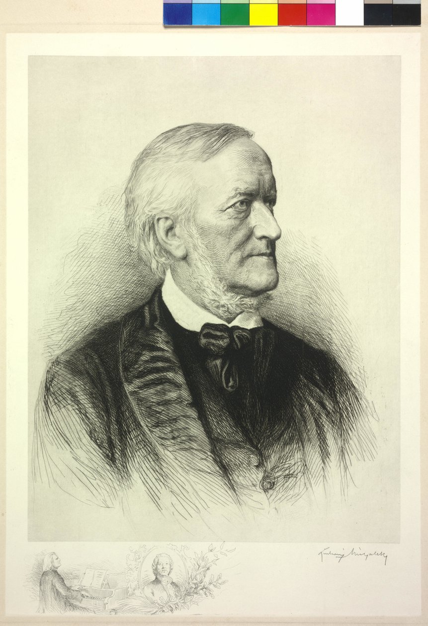 Richard Wagner door Ludwig Michalek