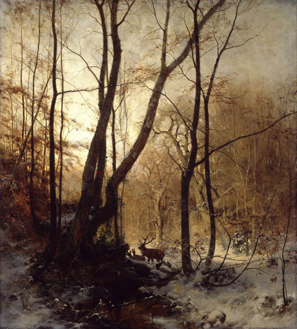 Winter in Duitsland door Ludwig Munthe