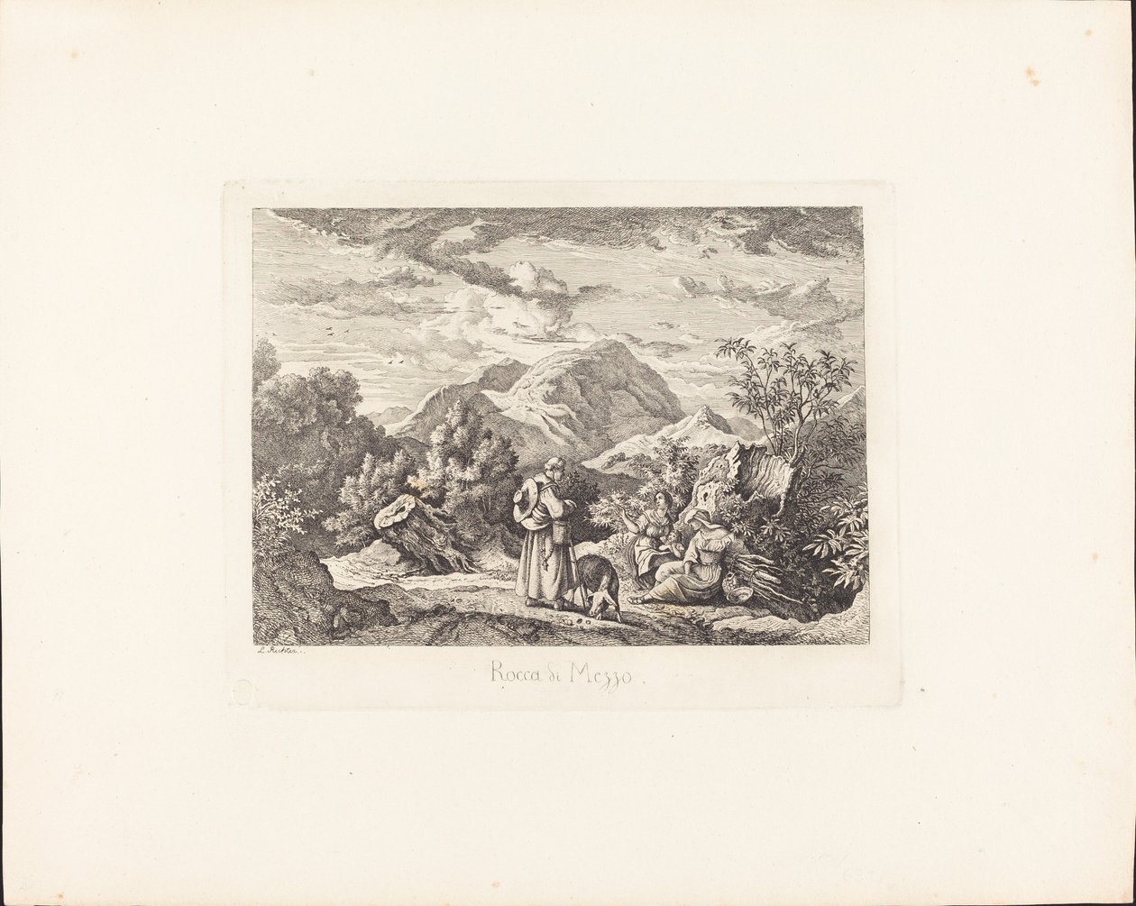 Rocca di Mezzo door Ludwig Richter