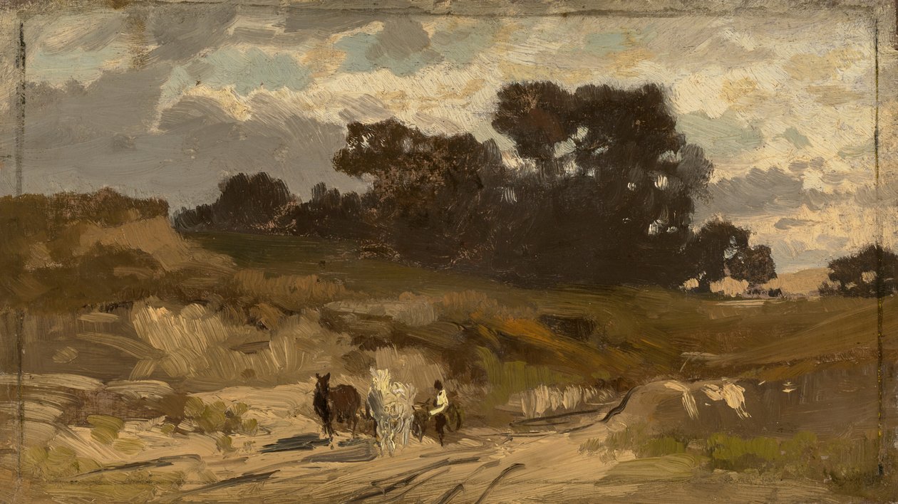 Landschap met Voertuig door Ludwig Willroider