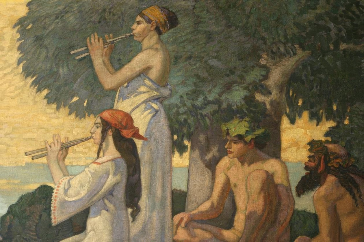Dionysosstoet door Ludwig von Hofmann
