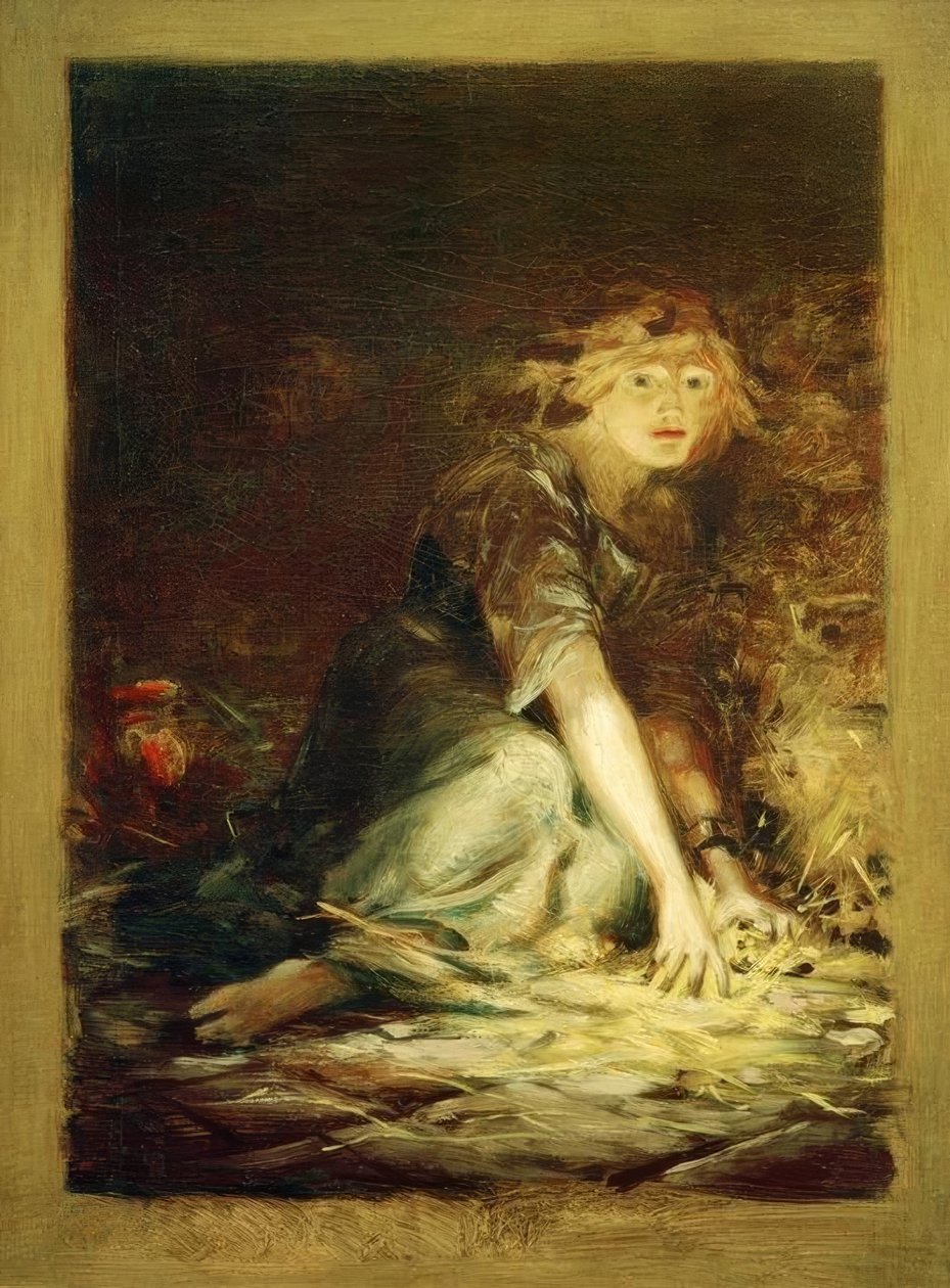 Gretchen in de Kerker door Ludwig von Hofmann