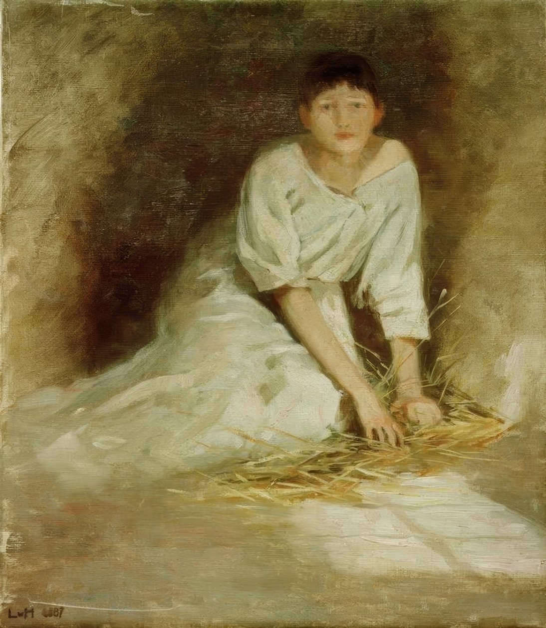 Gretchen in de Kerker door Ludwig von Hofmann