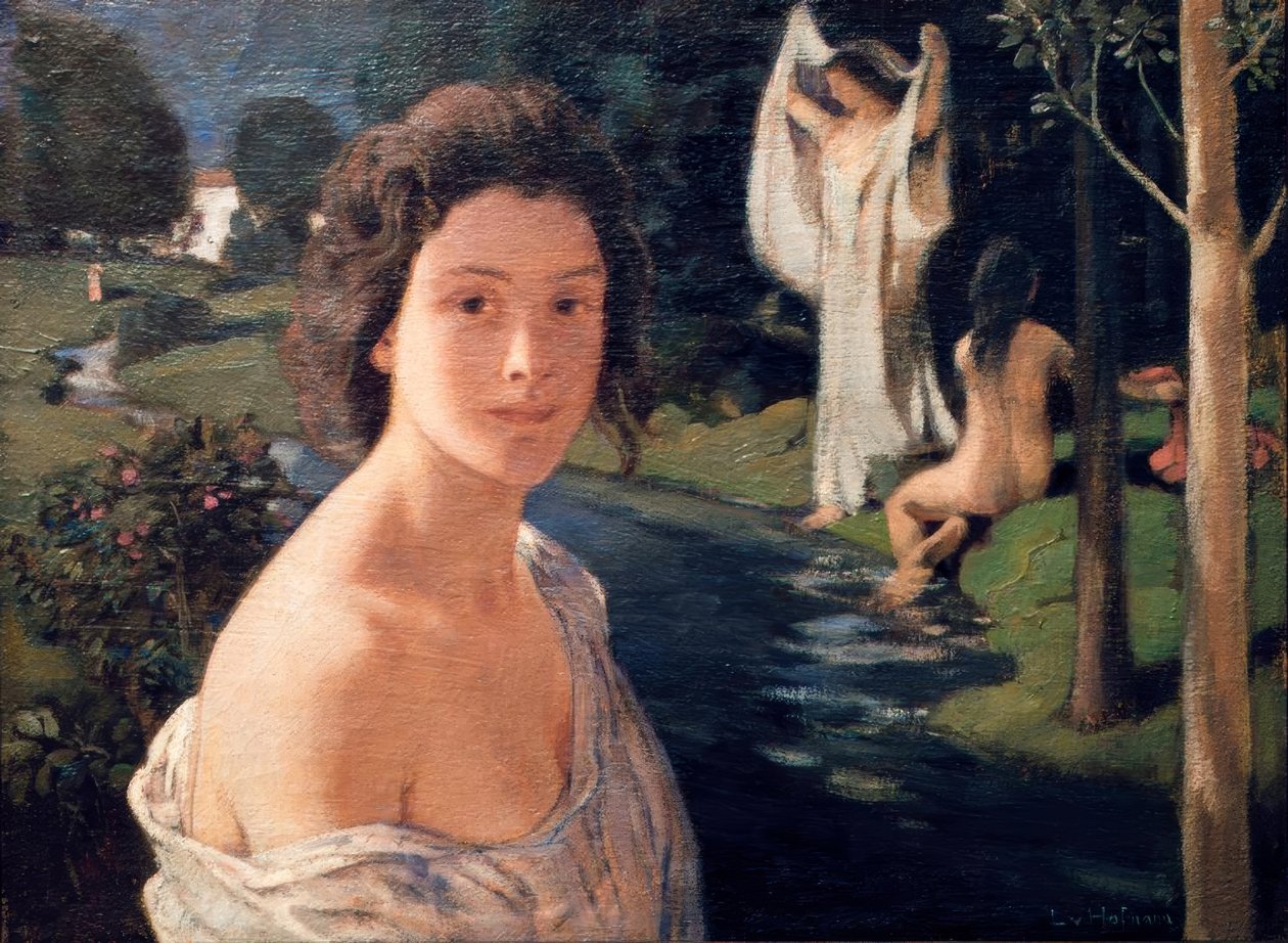 Nocturne door Ludwig von Hofmann