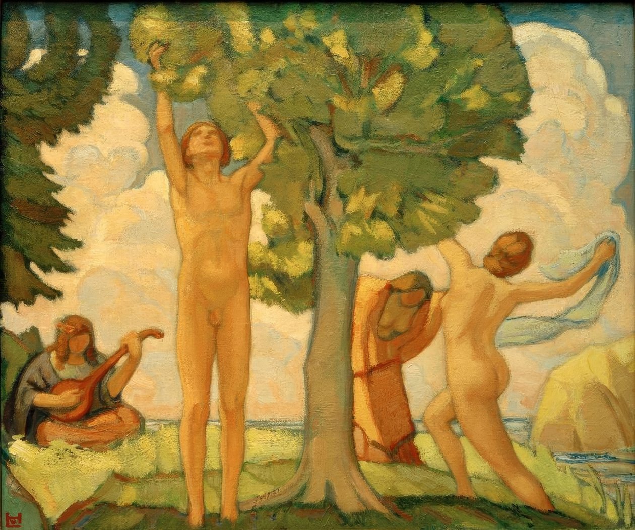 Zomer door Ludwig von Hofmann