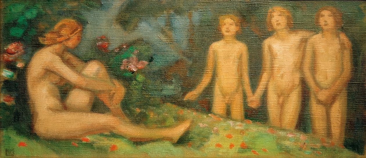 Supraporte – studie door Ludwig von Hofmann