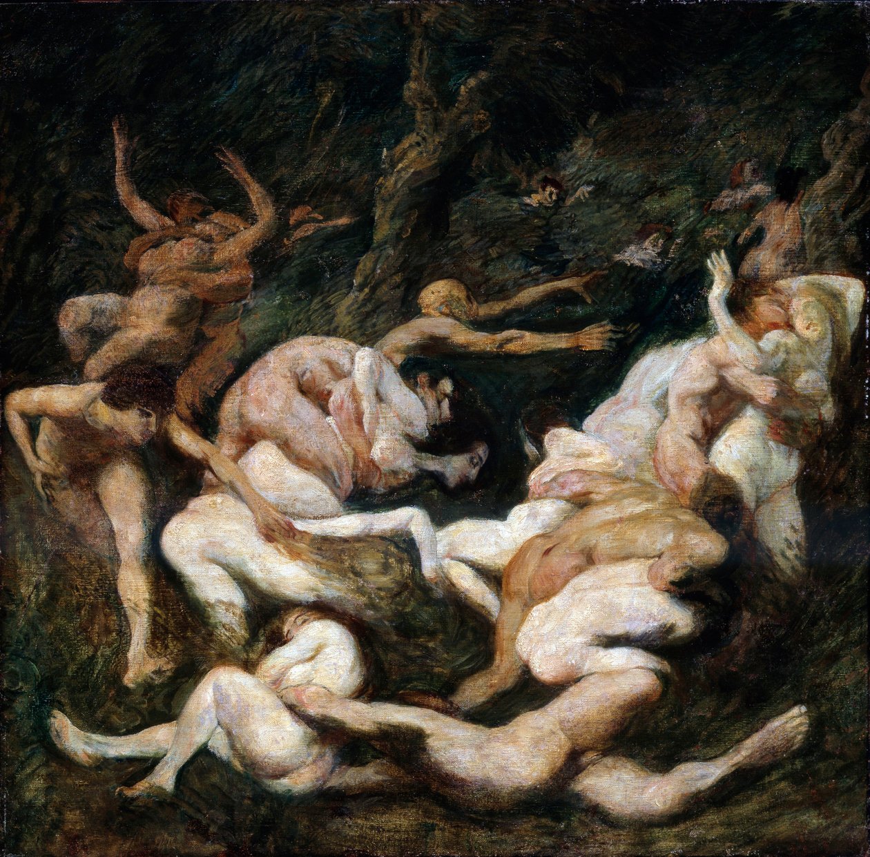 De ontvoering van vrouwen, 20e eeuw door Ludwig von Hofmann