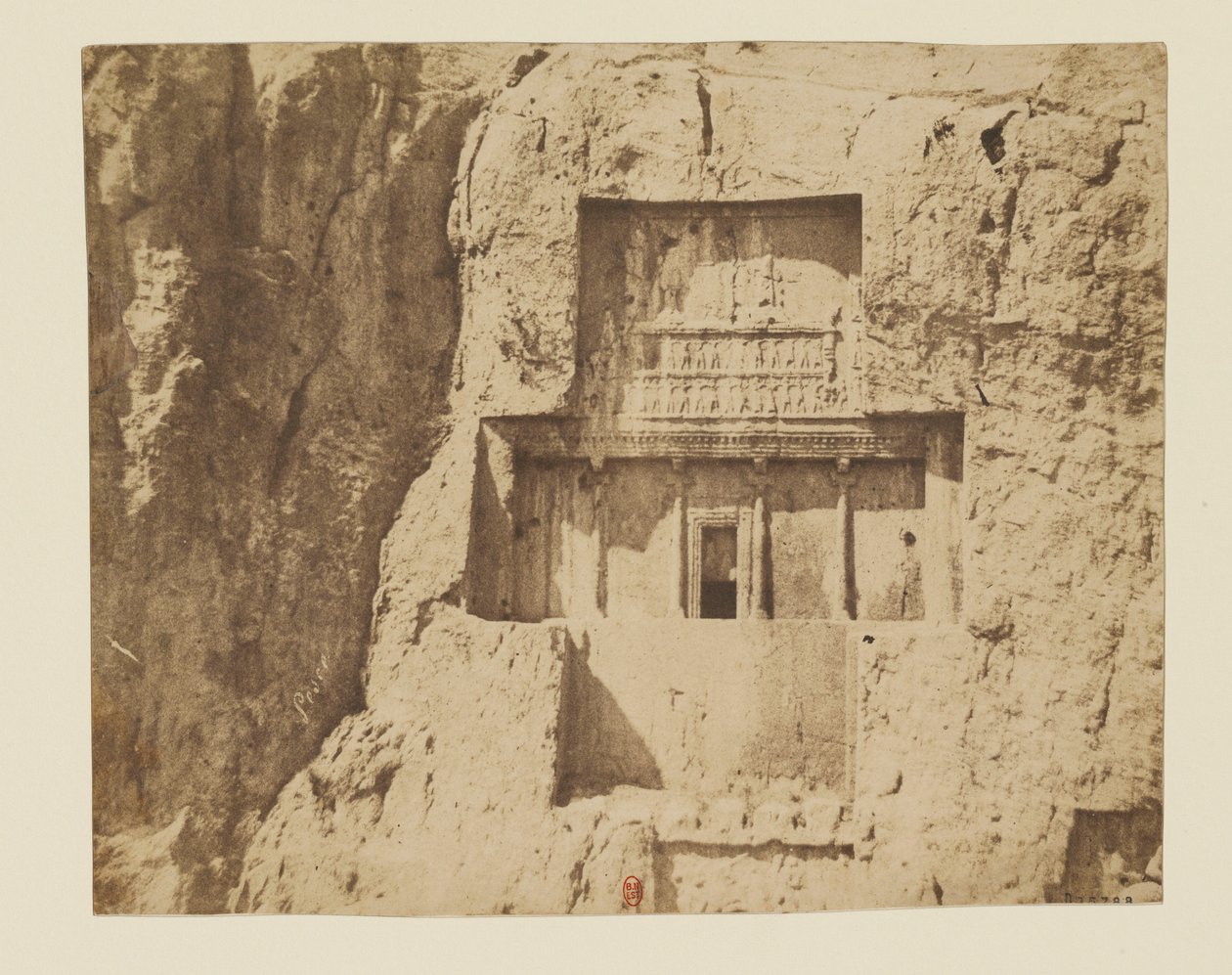 Uitzicht 9 - Naqsh-e Rostam. Sassanidisch reliëf door Luigi Pesce