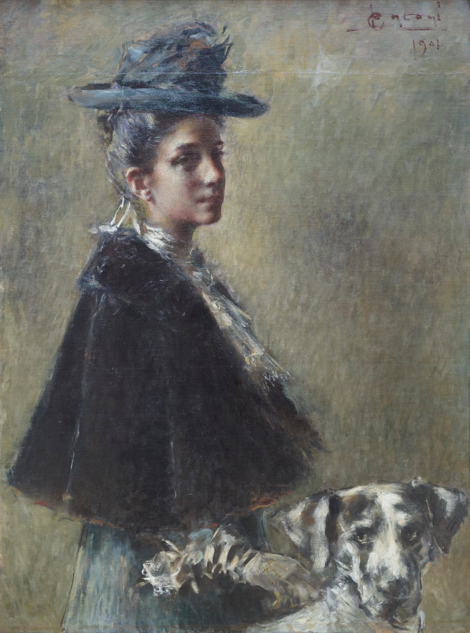 Portret van mevrouw Torelli door Luigi Conconi
