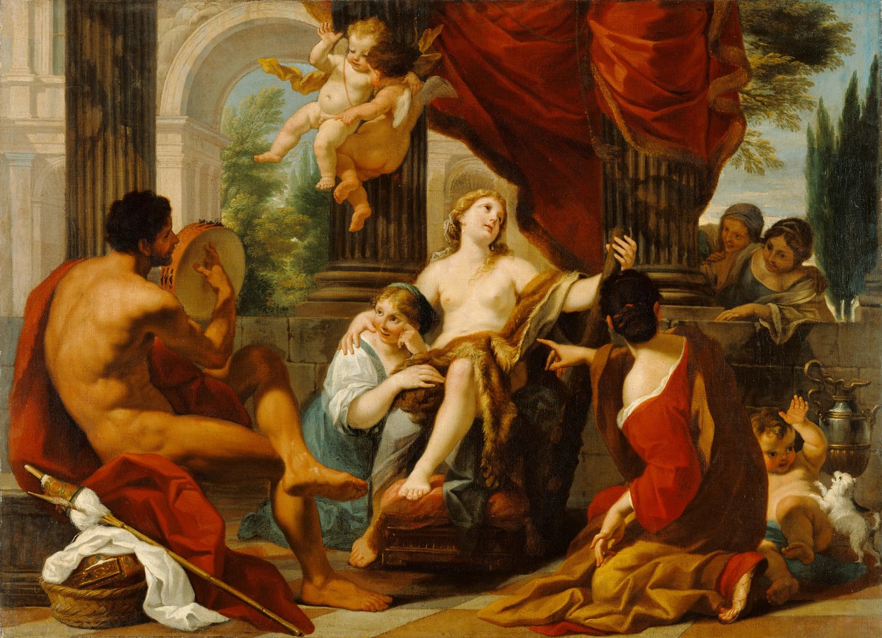 Hercules en Omphale door Luigi Garzi