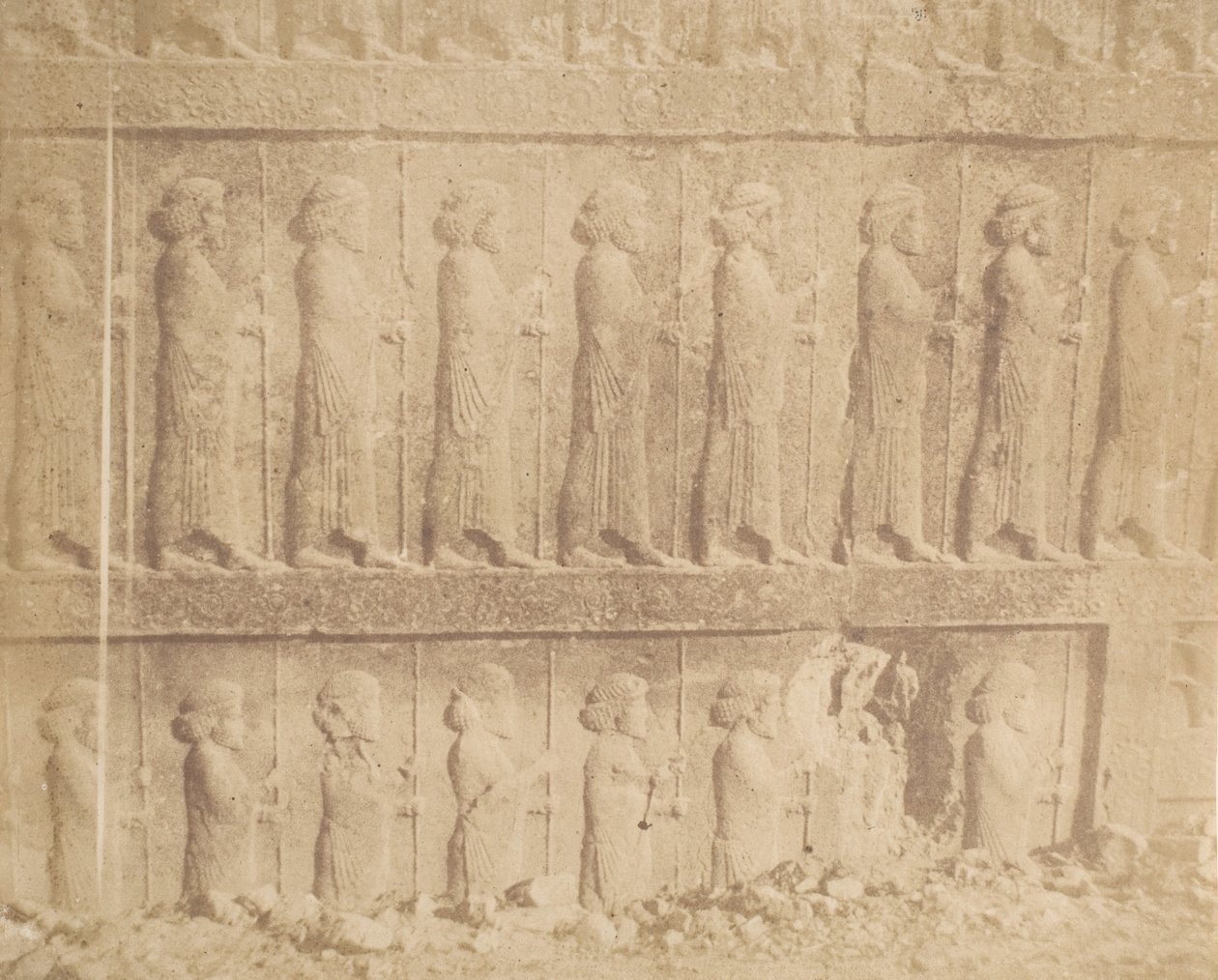 Processie op de gevel van de Grote Trap, 1858 door Luigi Pesce