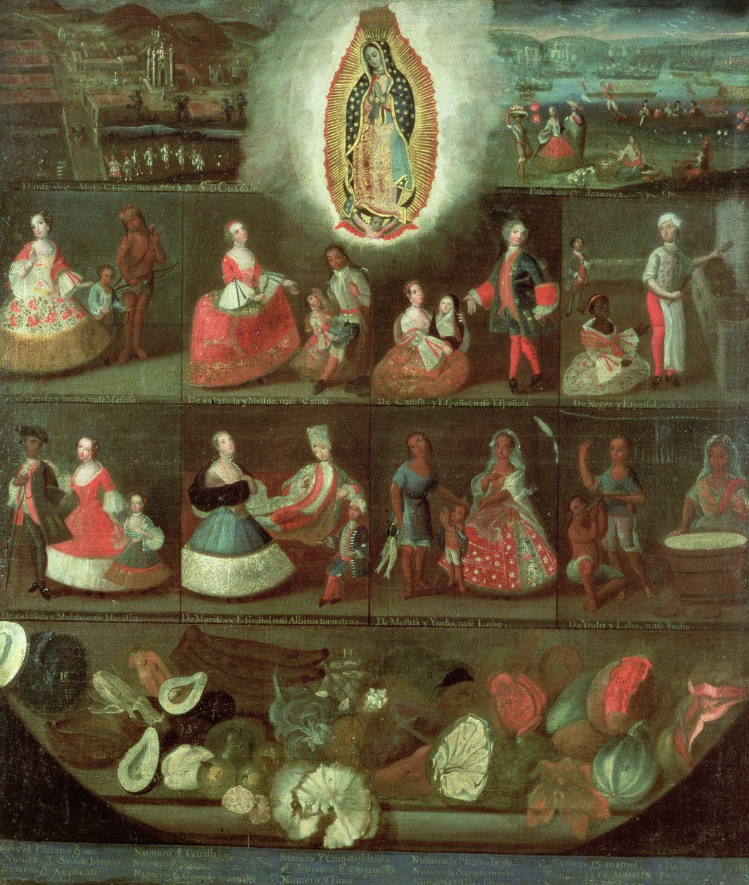 De Maagd van Guadalupe, Mexicaans door Luis de Mena