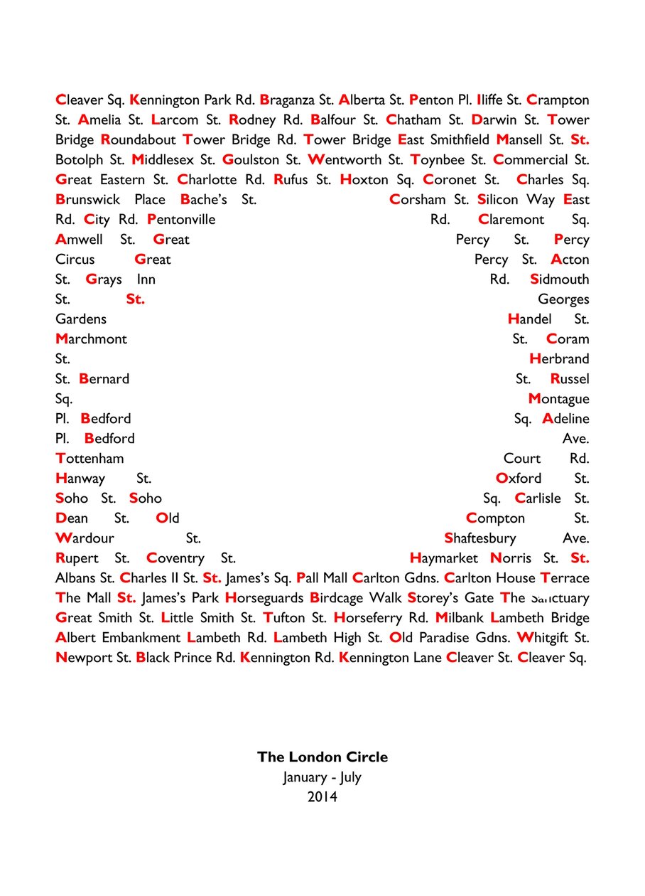 Londen Cirkel door Luke M Walker