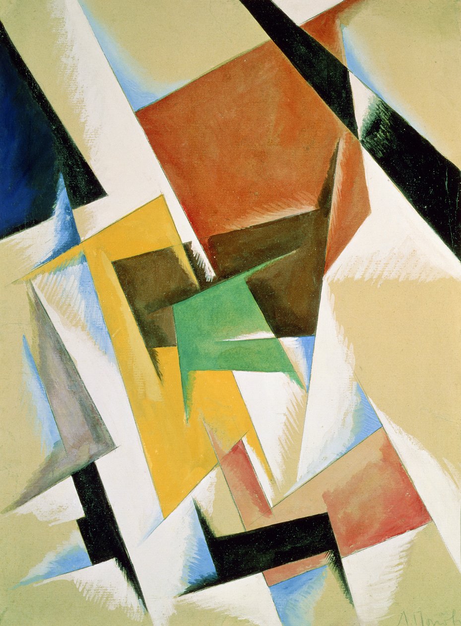 Compositie, 1921 door Lyubov Sergeevna Popova