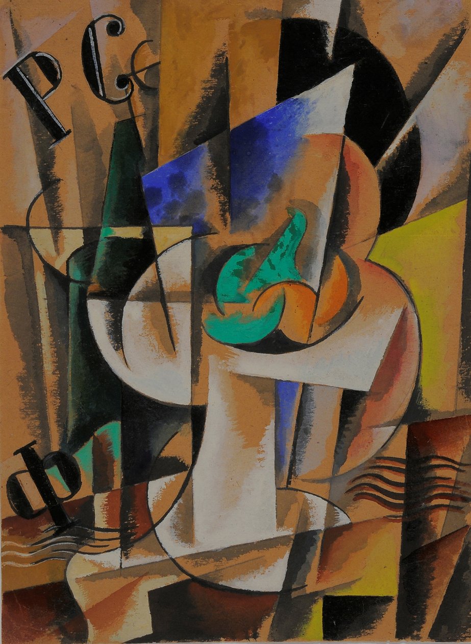 Schilderachtige compositie, 1921 door Lyubov Sergeevna Popova